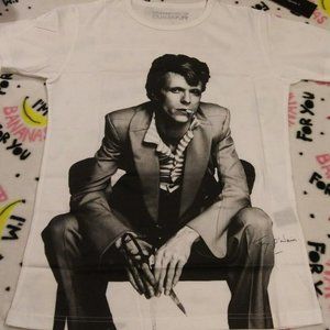 David Bowie 1PIU1UGUALE3 x ICONIC IMAGES Limited Edition T-shirt NWT